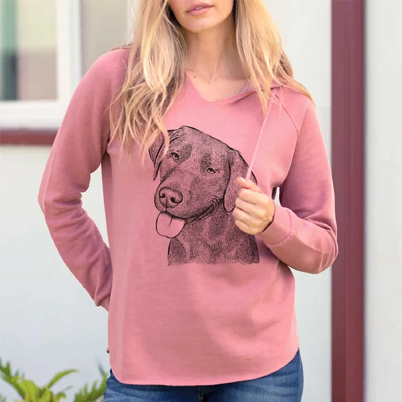 Zeppelin the Black Labrador - Cali Wave Hooded Sweatshirt. Hoodie with Reflective Safety Nightwear Zeppelin the Black Labrador - Cali Wave Hooded Sweatshirt. Hoodie with Reflective Safety Nightwear