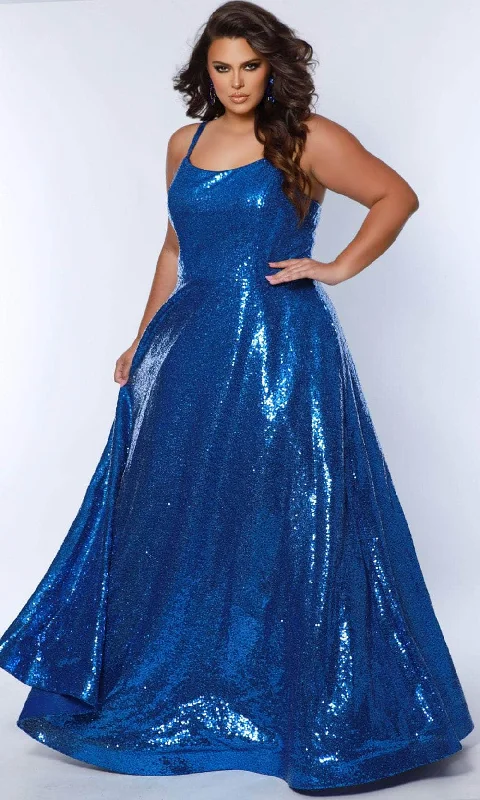 Sydney's Closet SC7387 - Strappy Back A-Line Prom Dress Tunics Handmade artisanal