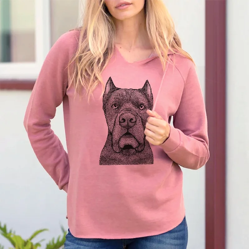Bruno the Cane Corso - Cali Wave Hooded Sweatshirt. Hoodie with Ribbed Cuffs Snug Fit Comfort Bruno the Cane Corso - Cali Wave Hooded Sweatshirt. Hoodie with Ribbed Cuffs Snug Fit Comfort