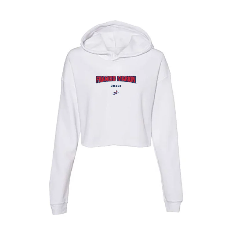 Francis Marion - NCAA Women's Soccer : Joy Brockmann - Women's Crop Fleece Hoodie. Hoodie with Sequins Glamorous Eye-catching