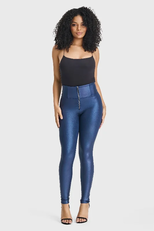 WR.UP® Disco Pants - Super High Waisted - Full Length - Navy Blue Casual Sweatpants Style WR.UP® Disco Pants - Super High Waisted - Full Length - Navy Blue Casual Sweatpants Style
