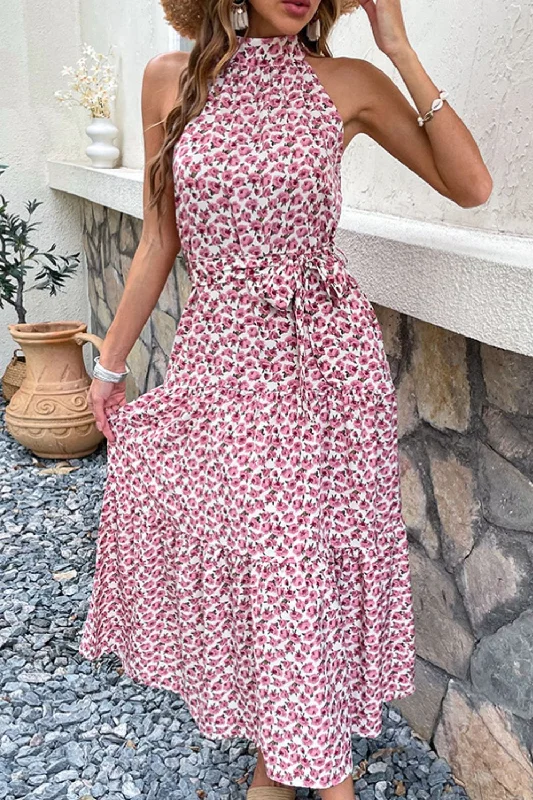 Floral Tie-Waist Tiered Dress Tunics Custom made