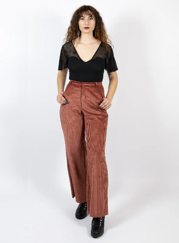 Bad Ass Pants- Dusty Pink Casual Wide Pants