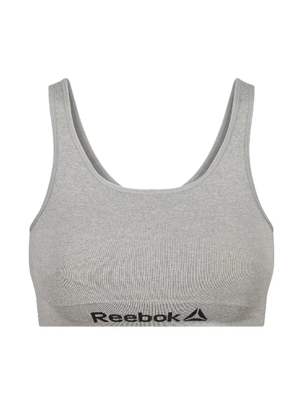 Women's Brand Logo Printed Sports Crop Top,Grey Casual Formal Business