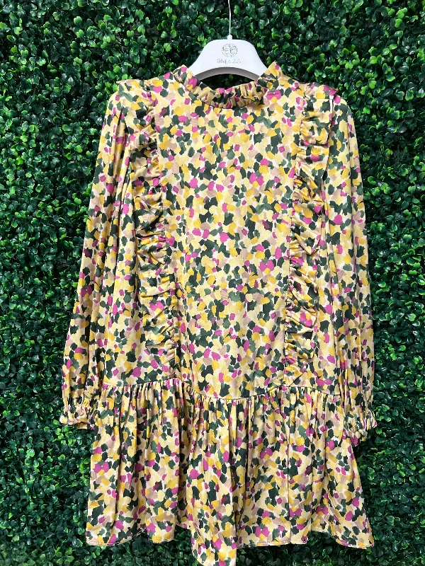 Abel & Lula Girls’ Floral Citron Print Dress 5541 Tunics Leisure comfortable