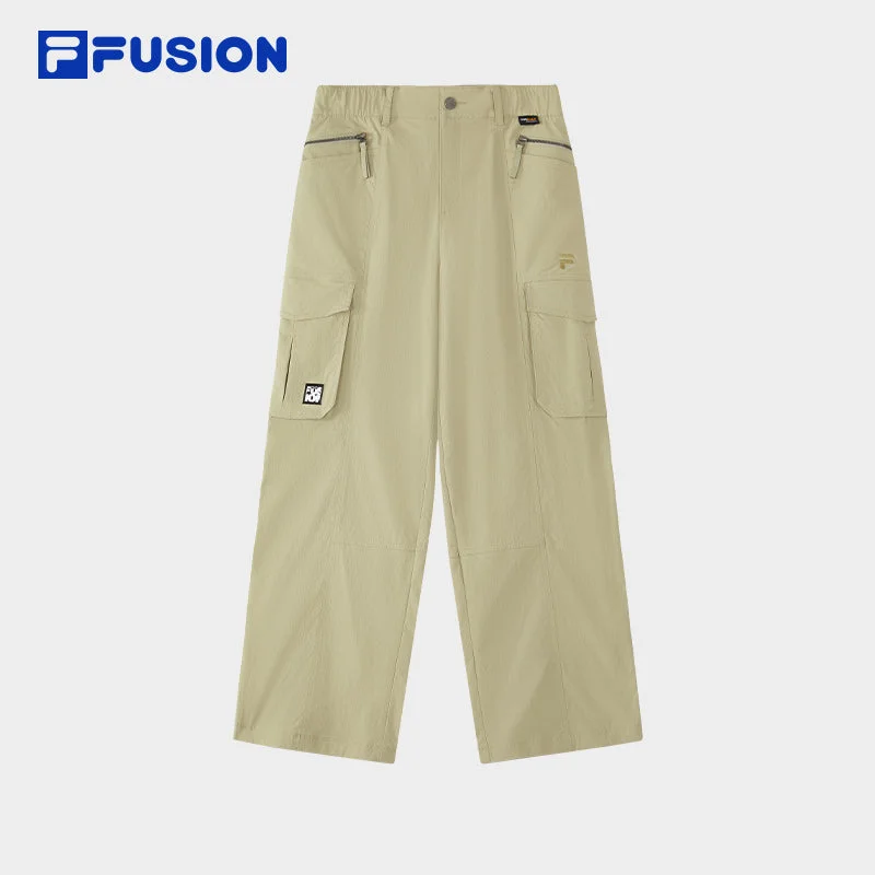 FILA FUSION INLINE WORKWEAR 1 Women Woven Pants (Light Green) Classic Stretch Pants