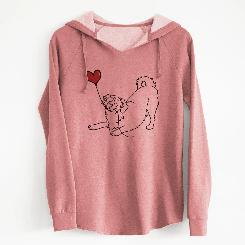 Bernese Mountain Dog Heart String - Cali Wave Hooded Sweatshirt. Hoodie with Pocket Utility Practical Bernese Mountain Dog Heart String - Cali Wave Hooded Sweatshirt. Hoodie with Pocket Utility Practical