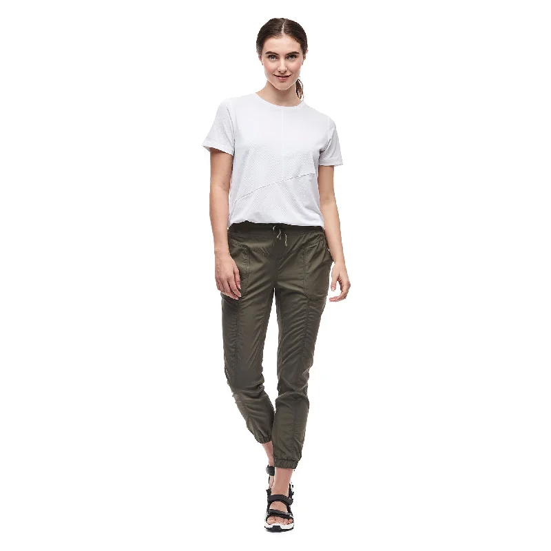 Indyeva Maeto III Womens Woven Stretch Pants Fashionable Tapered Leg Pants