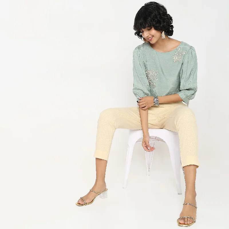 Boxy Fit Solid Crop Top Silk Blend Satin Velvet