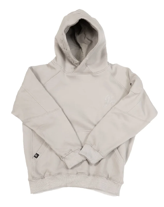 GSP Icon v3 Ultra Fleece Hoodie - Stone. Hoodie with Fur Luxurious Winter