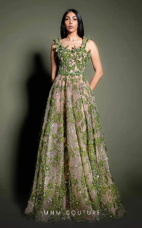 MNM Couture K4199 - Butterfly Ornate Evening Dress Casual Short Summer