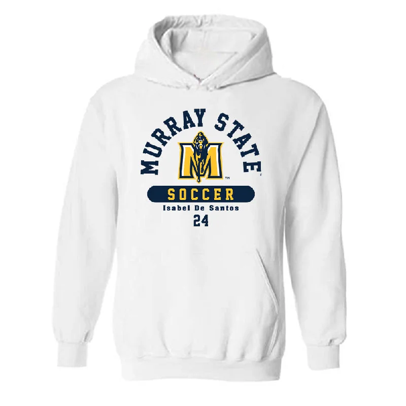 Murray State - NCAA Women's Soccer : Isabel De Santos - Classic Fashion Shersey Hooded Sweatshirt. Hoodie with Tied Waist Feminine Flattering Murray State - NCAA Women's Soccer : Isabel De Santos - Classic Fashion Shersey Hooded Sweatshirt. Hoodie with Tied Waist Feminine Flattering
