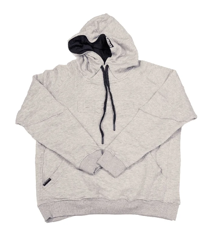 GSP Icon v2 Ultra Fleece Hoodie - Heather Grey. Hoodie Dress Longline Feminine
