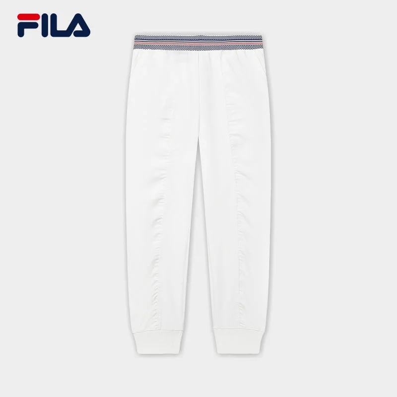 FILA CORE LIFESTYLE FILA EMERALD Women Knit Pants (White) Cozy Knit Pants
