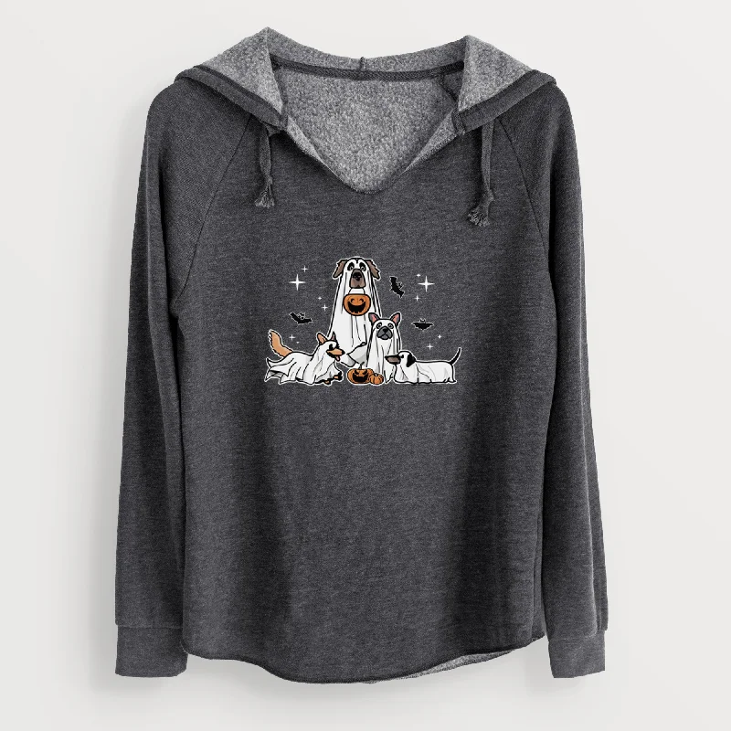 Vibrant Ghost Pups - Cali Wave Hooded Sweatshirt. Hoodie with Drawcord Adjustable Secure