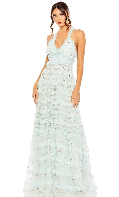 Mac Duggal 8037 - Embroidered A-line Dress Tunics Summer linen
