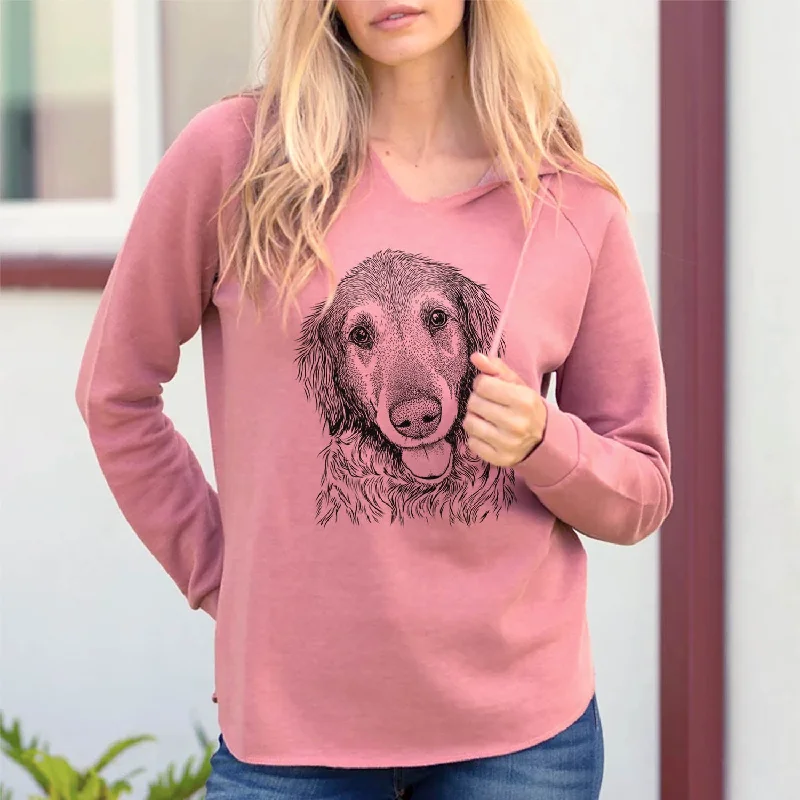 Duncan the Golden Retriever - Cali Wave Hooded Sweatshirt. Hoodie with Metallic Shiny Futuristic Duncan the Golden Retriever - Cali Wave Hooded Sweatshirt. Hoodie with Metallic Shiny Futuristic