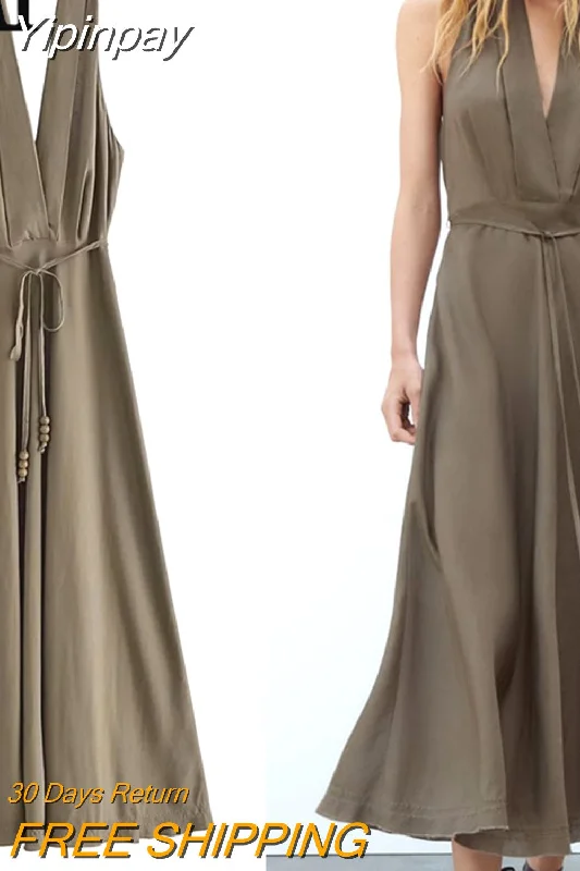 Yipinpay 2023 Woman Backless Long Dress Women Summer Halter Dress Woman Off Shoulder Elegant Party Dresses Sexy Evening Dresses Square Neckline Feminine Yipinpay 2023 Woman Backless Long Dress Women Summer Halter Dress Woman Off Shoulder Elegant Party Dresses Sexy Evening Dresses Square Neckline Feminine