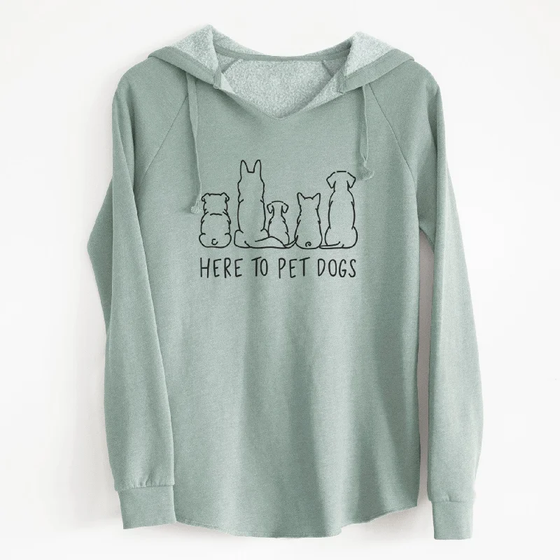 Here To Pet Dogs - Cali Wave Hooded Sweatshirt. Hoodie with Rhinestones Sparkly Elegant Here To Pet Dogs - Cali Wave Hooded Sweatshirt. Hoodie with Rhinestones Sparkly Elegant