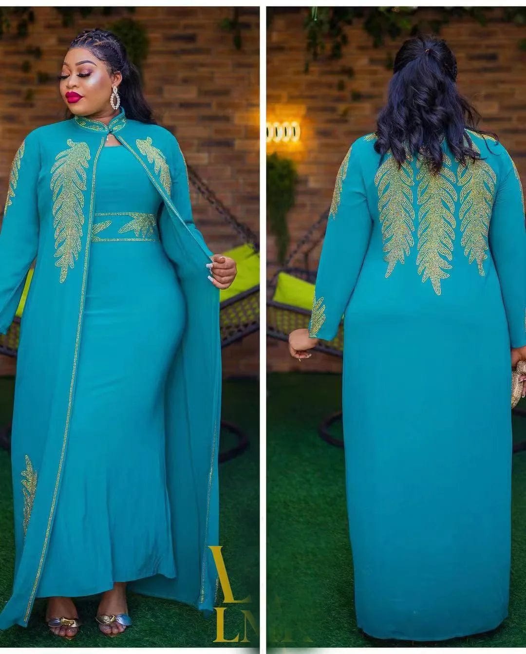 African Wedding Party Dress Tunics Modern contemporary