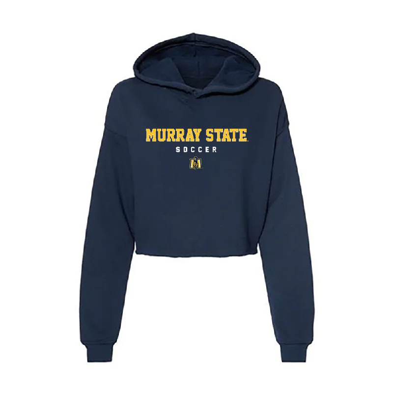 Murray State - NCAA Women's Soccer : Isabel De Santos - Women's Crop Fleece Hoodie. Hoodie with Turtle Neck Cozy Winter Murray State - NCAA Women's Soccer : Isabel De Santos - Women's Crop Fleece Hoodie. Hoodie with Turtle Neck Cozy Winter