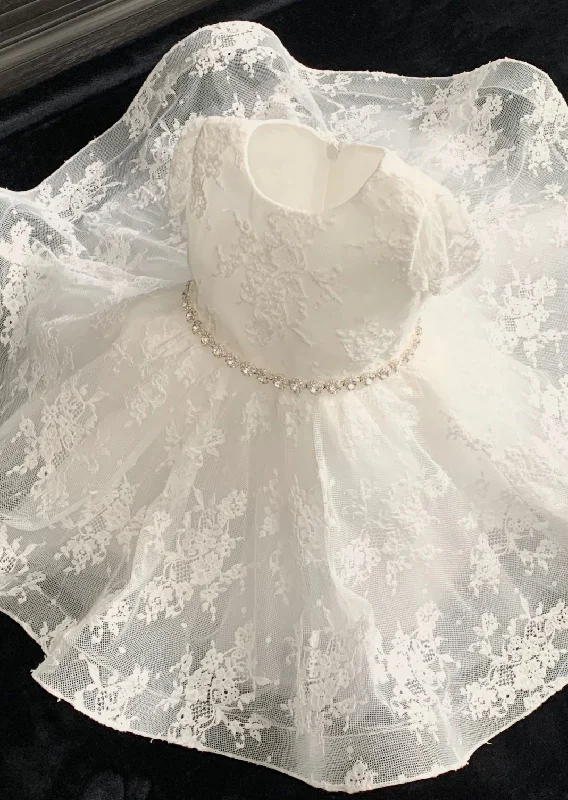 Teter Warm Lace Flutter Sleeve Christening Dress - B101 Tunics Bestseller popular