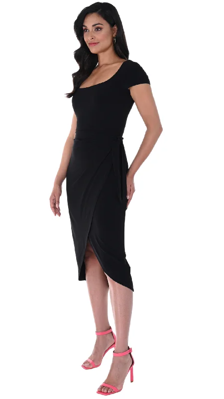 Fitted Tie Belt Dress. Style FL246037 Tunics Sophisticated sleek