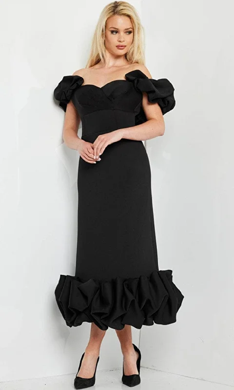 Jovani 24535 - Off-Shoulder Empire Dress Tunics Winter warm