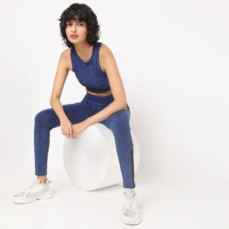 Slim Fit Printed Crop Top Cozy Warm Stylish