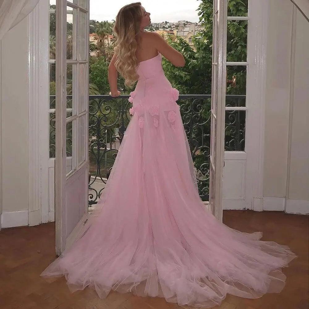 Dress Elegant the queen of flowers sweetheart Neckline Romantic