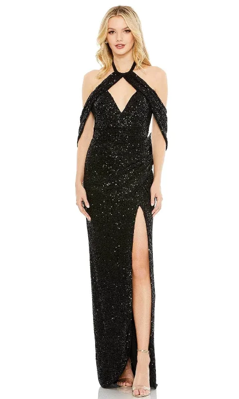 Mac Duggal 42021 - Draped Halter Evening Dress Tunics Gym athletic