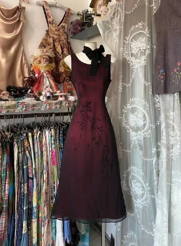 Dark red elegant exquisite simple embroidery applique mid-length tulle homecoming dress prom dress evening dress party dress gh3216 Tunics Print Colorful Dark red elegant exquisite simple embroidery applique mid-length tulle homecoming dress prom dress evening dress party dress gh3216 Tunics Print Colorful