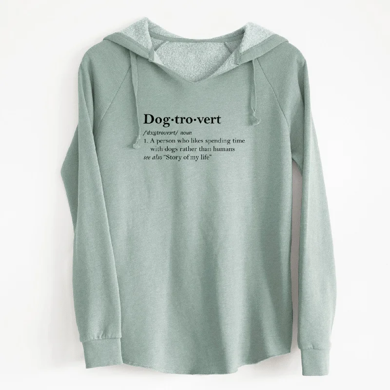 Dogtrovert Definition - Cali Wave Hooded Sweatshirt. Hoodie Dress Longline Feminine