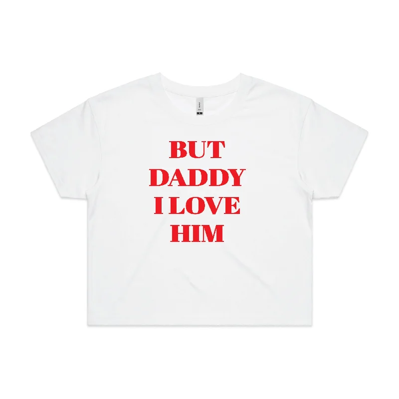 But Daddy I Love Him Harry Styles Crop Top Notch Collar Peter Pan Collar Cowl Neck