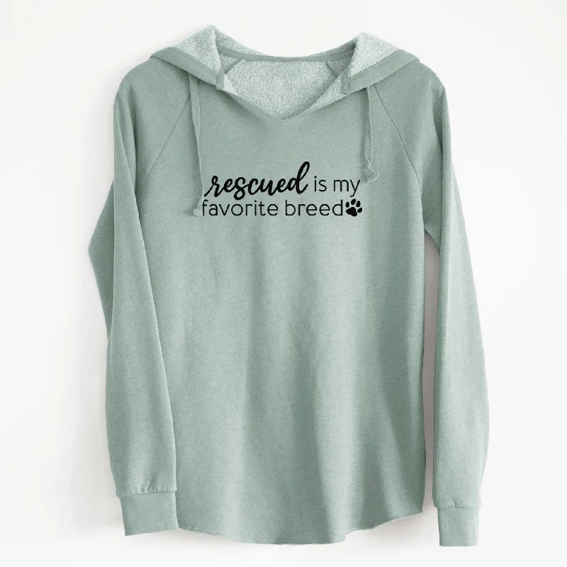 Rescued is My Favorite Breed - Cali Wave Hooded Sweatshirt. Hoodie with Earth Tones Natural Calm Rescued is My Favorite Breed - Cali Wave Hooded Sweatshirt. Hoodie with Earth Tones Natural Calm