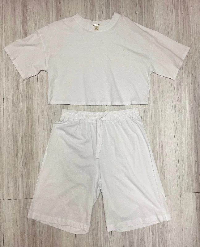 Crop Top & Shorts Set Bozzolo 83054 (FINAL SALE) Houndstooth Herringbone Solid