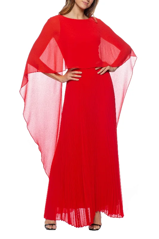 Marina 268029 - Capelet A-Line Evening Dress Tunics Fleece cozy