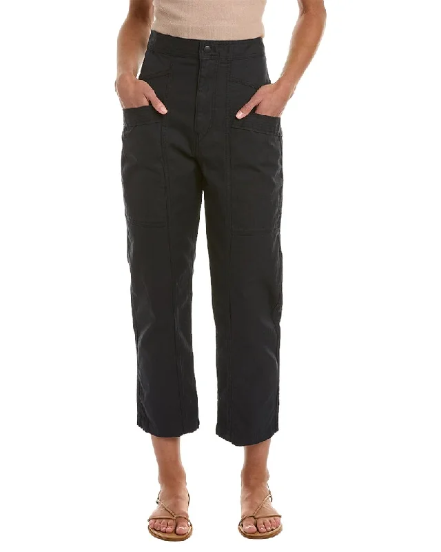 Isabel Marant Étoile Pandore Linen-Blend Pant High-Waist Jeans
