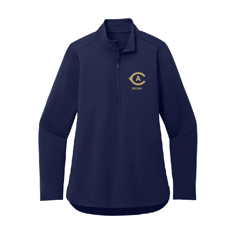 UC Davis - NCAA Women's Gymnastics : Avah Reichow - Women's Premium Quarter Zip Jacket Rayon Jacket Velvet Jacket Corduroy Jacket