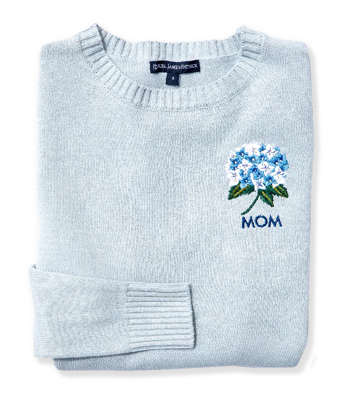 Hydrangea  Monogram Sweater Wool Sweater Cotton Sweater Cashmere Sweater