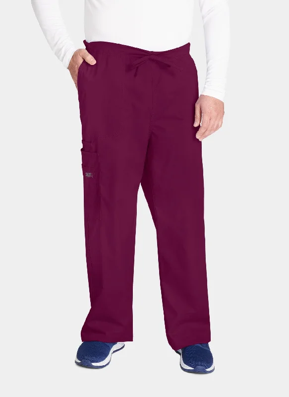 Cherokee Core Stretch Unisex Drawstring Cargo Scrub Trousers WWE4043 - Wine Trousers Silk Elegant Cherokee Core Stretch Unisex Drawstring Cargo Scrub Trousers WWE4043 - Wine Trousers Silk Elegant