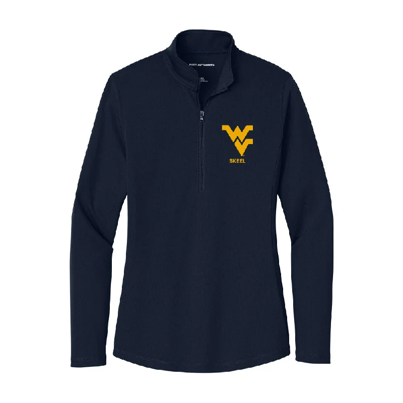 West Virginia - NCAA Women's Gymnastics : Kaelyn Skeel - Women's Lightweight Quarter Zip Jacket Appliqued Jacket Beaded Jacket Sequined Jacket West Virginia - NCAA Women's Gymnastics : Kaelyn Skeel - Women's Lightweight Quarter Zip Jacket Appliqued Jacket Beaded Jacket Sequined Jacket