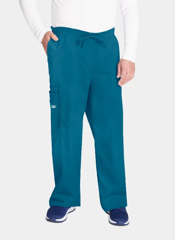Cherokee Core Stretch Unisex Drawstring Cargo Scrub Trousers WWE4043 - Caribbean Trousers Cargo pockets Cherokee Core Stretch Unisex Drawstring Cargo Scrub Trousers WWE4043 - Caribbean Trousers Cargo pockets
