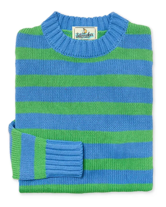 Bellport Striped Sweater- Women's Wool Fabric Cashmere Fabric Tweed Fabric