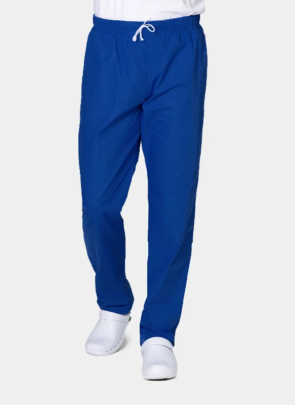 HappyFIT Unisex Scrub Trousers - Regal Blue (Galaxy) Trousers versatile functional