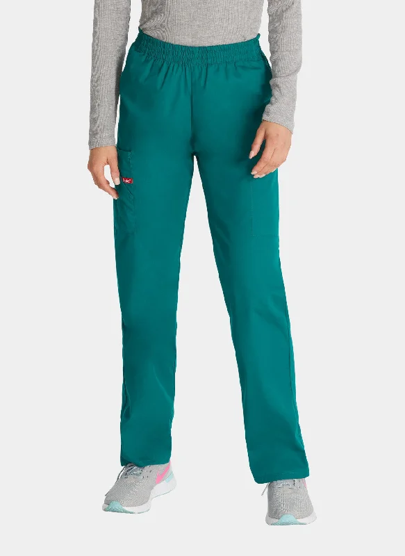 Dickies EDS Signature Ladies Natural Rise Tapered Leg Pull-On Scrub Trousers DKE86106 - Hunter Trousers Brand Named