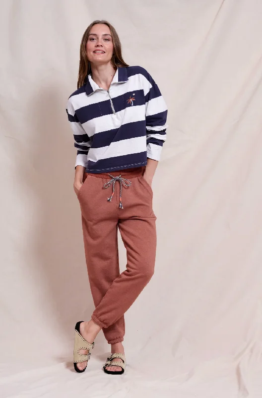 Johnny collar pullover Ruffle Neck Pullover