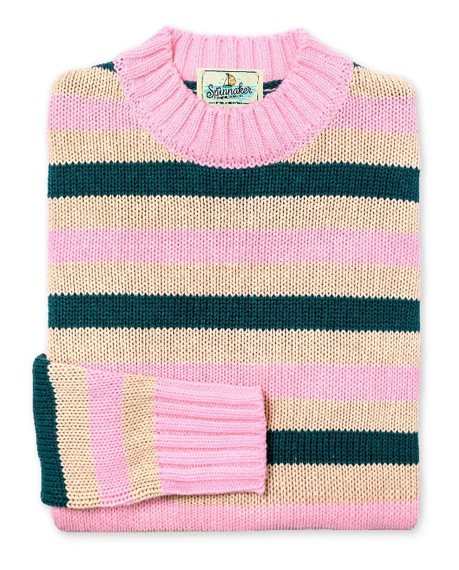 Camden Striped Sweater Knit Fabric Woven Fabric Fleece Fabric