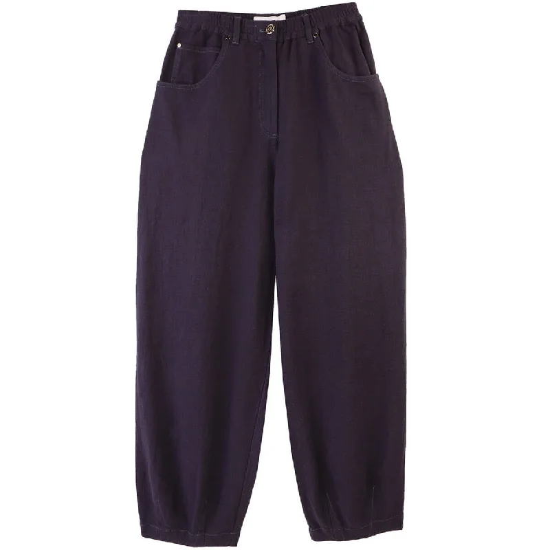 Fergus Trousers in Navy by L.F.Markey Trousers Bootcut Casual