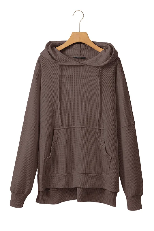 Oversized Waffle Knit Pullover Oversized Cozy Pullover